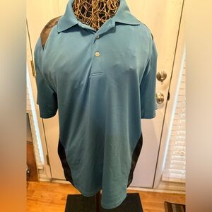 Grand Slam Performance Light Blue polo shirt large